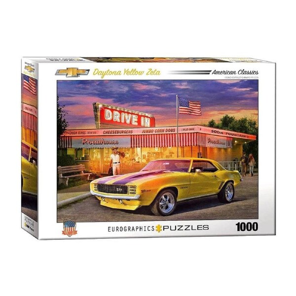 Eurographics - Daytona Yellow Yeta Z-28 1000 Piece Jigsaw Puzzle