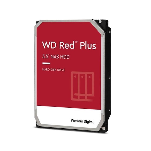 Western Digital WD Red Plus 12TB 3.5' NAS HDD SATA3 7200RPM 256MB Cache 24x7 180TBW ~8-bays NASware 3.0 CMR Tech 3yrs wty