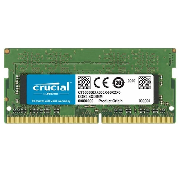 Crucial 32GB (1x32GB) DDR4 SODIMM 3200MHz CL22 1.2V Dual Ranked Notebook Laptop Memory RAM