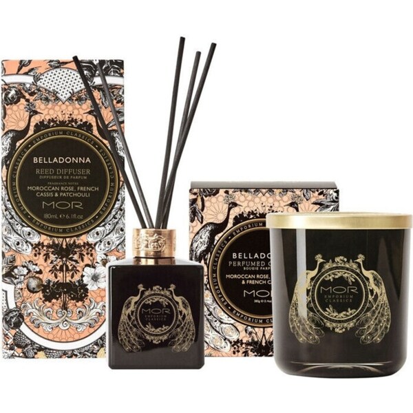 MOR Emporium Classics Belladonna Candle and Reed Diffuser Set