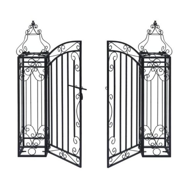 Garden Gate Ornamental Wrought Iron Decorative Outdoor Patio Entryway
