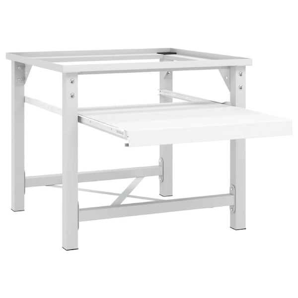 Washing Machine Dryer Laundry Pedestal Elevated Stand w/ Storage Pull Out Drawer