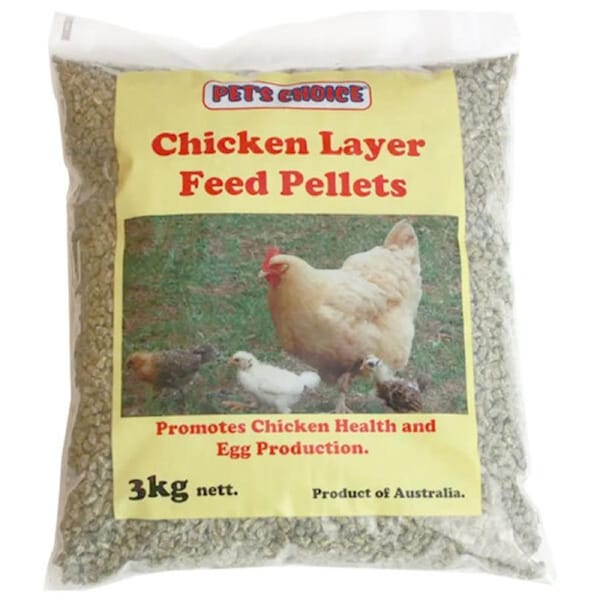 3Kg Pet's Choice Layer Pet Chicken Pellets/Feed Egg Production Food/Supplement