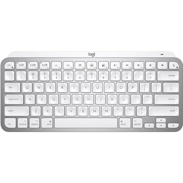 Logitech MX Keys Mini for Mac Wireless Keyboard (Pale Grey)