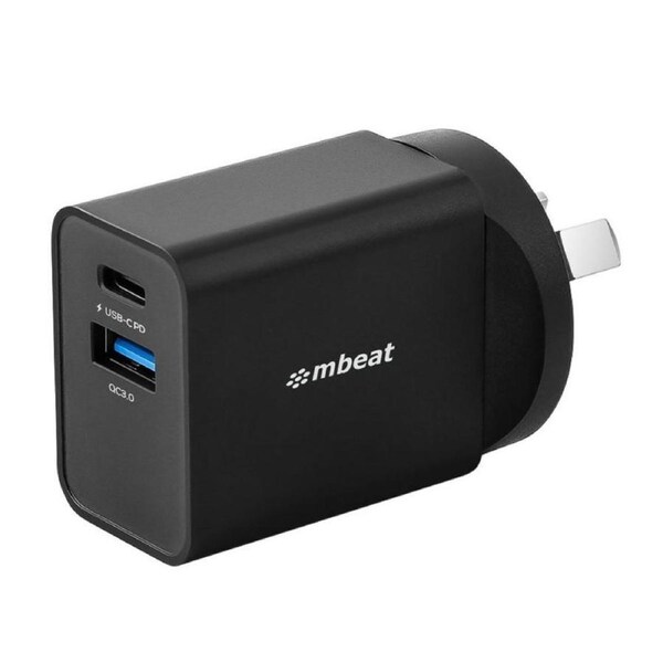 mbeat?? Gorilla Power Dual Port 18W USB-C PD & QC 3.0 Charger