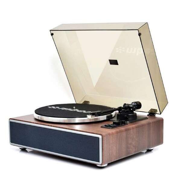 mbeat Hi-Fi Turntable with Bluetooth Speaker adjustable counterweight Turntable Speed: 331/3 & 45 RPM Weight: 5.75kg