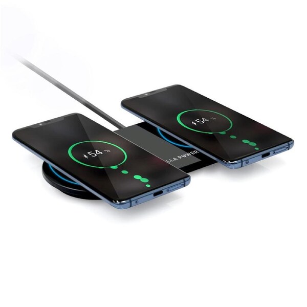 mbeat Gorilla Power 3-in-1 Wireless Charging Stand, Dual Charging 18W USB-C PD or QC3.0, Up to 2 Devices, Smart Phone Watch, Earbuds