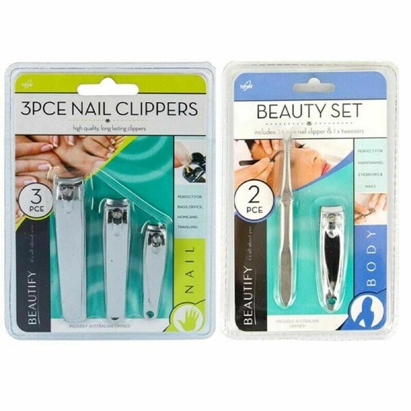 Ozoffer 5Pcs Nail Clipper Finger Toe Cutter Tweezer Manicure Trimmer Pedicure