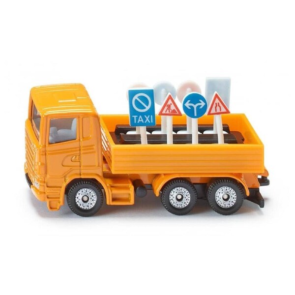 Siku Die-Cast Road Maintenance Truck With Load-Up Accessories – 1:87 Scale Utility Vehicle