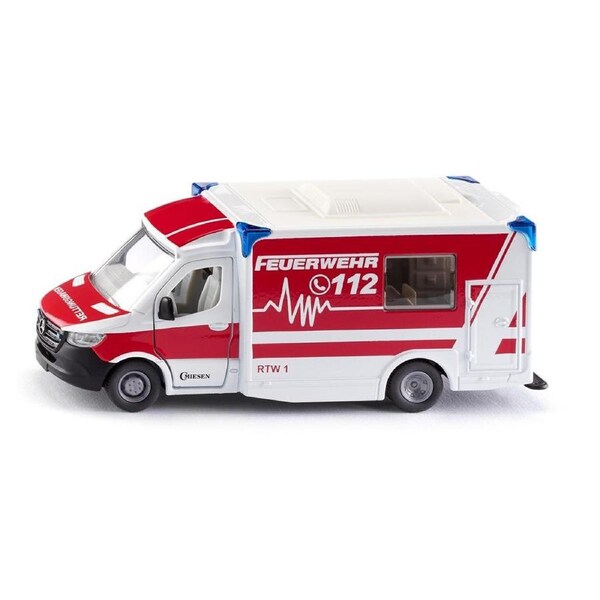 Siku - Mercedes-benz Sprinter Miesen Type C Ambulance Fire Rescue