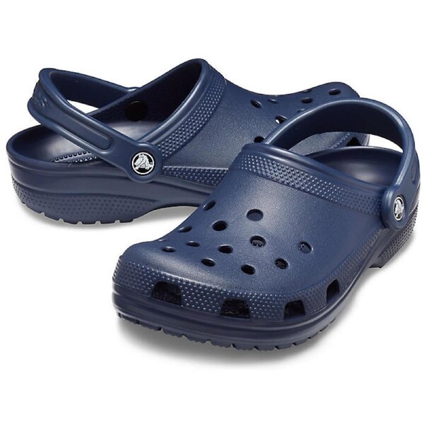 Crocs Classic Clogs Roomy Fit Sandal Clog Sandals Slides Waterproof - Navy US Men's 8 / Women's 10