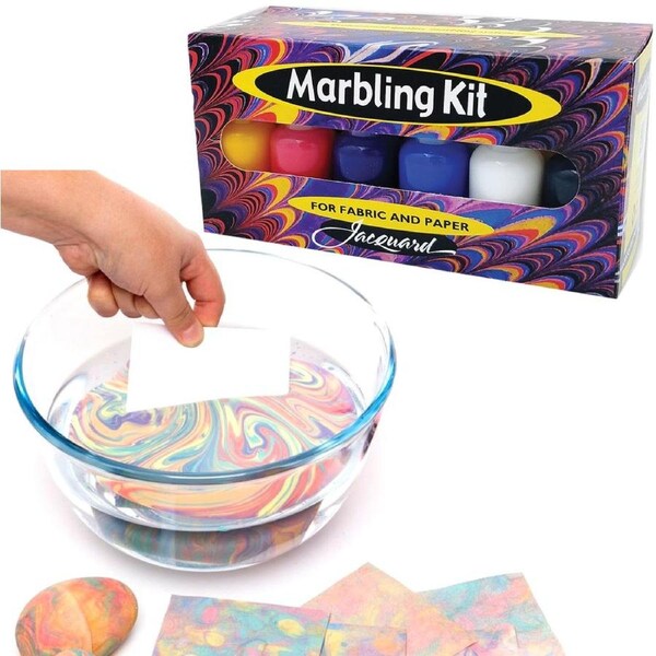 Jacquard Marbling Craft Kit for Fabric & Paper