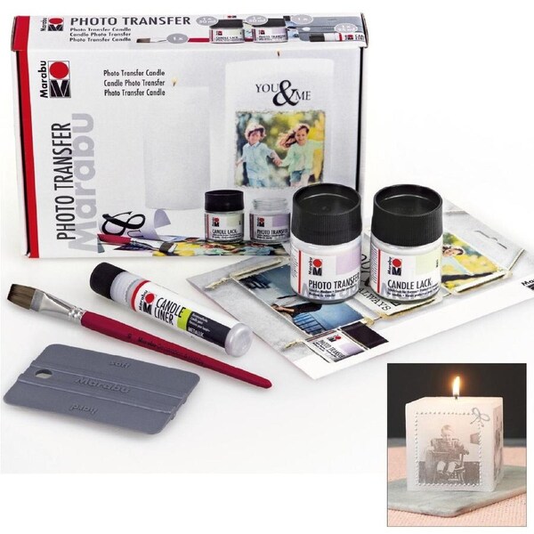 Marabu Candle Photo Transfer Kit - Candlemaking