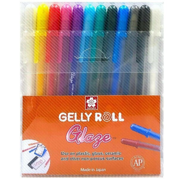 Sakura Gelly Roll 12 Gel Pens Set - 3D Glaze Set