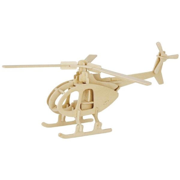 Marabu Wooden DIY Jigsaw 3D Puzzle - Helicopter