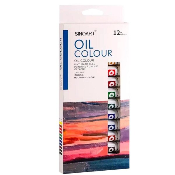 Sinoart(R) Oil Paint Set 12 Colours x12ml