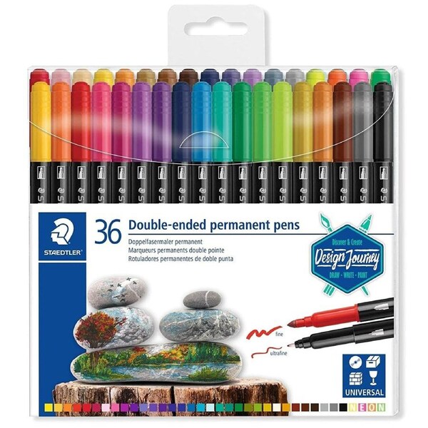 Staedtler Double Ended Permanent Markers Set 36pk