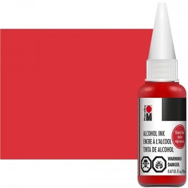 Marabu Alcohol Ink 20ml - Cherry Red