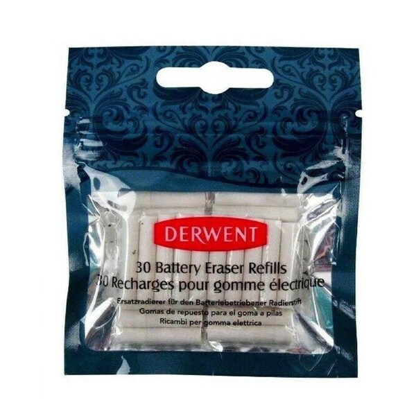 Derwent Electric Battery Eraser Refills 30pk