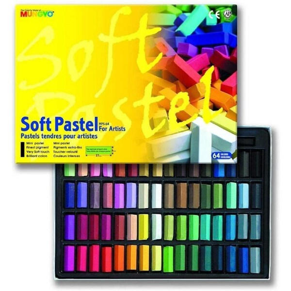 Mungyo Square Soft Pastels - 64 Half Sticks