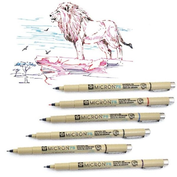 Sakura Pigma Micron PN Pens Set 6pk - Archival Safe