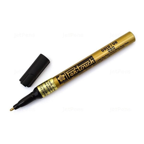 Sakura Pen Touch Permanent Metallic Paint Marker Gold 1.0mm