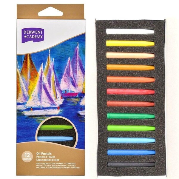 Derwent Academy Oil Pastels 12pk