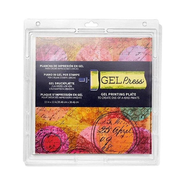 Gel Press Printmaking Mono Printing Gel Plate 12"x12"