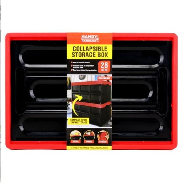 Handy Hardware Collapsible Foldable Storage Box 28L