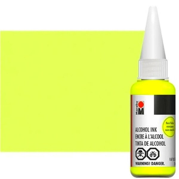 Marabu Alcohol Ink 20ml - Neon Yellow