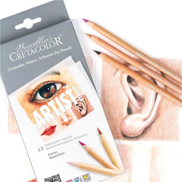 Cretacolor Artist Studio Watercolour Pencils - Faces Set