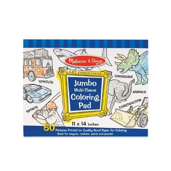 Melissa & Doug Jumbo Colouring Pad Blue