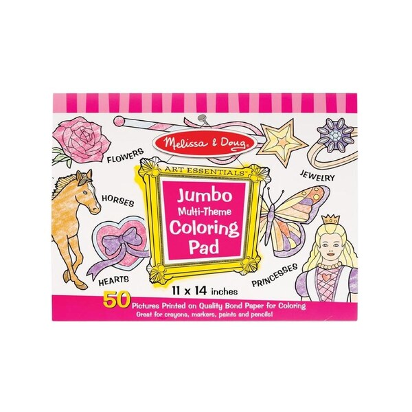 Melissa & Doug Jumbo Colouring Pad Pink