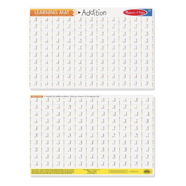 Melissa & Doug Addition Write-A-Mat