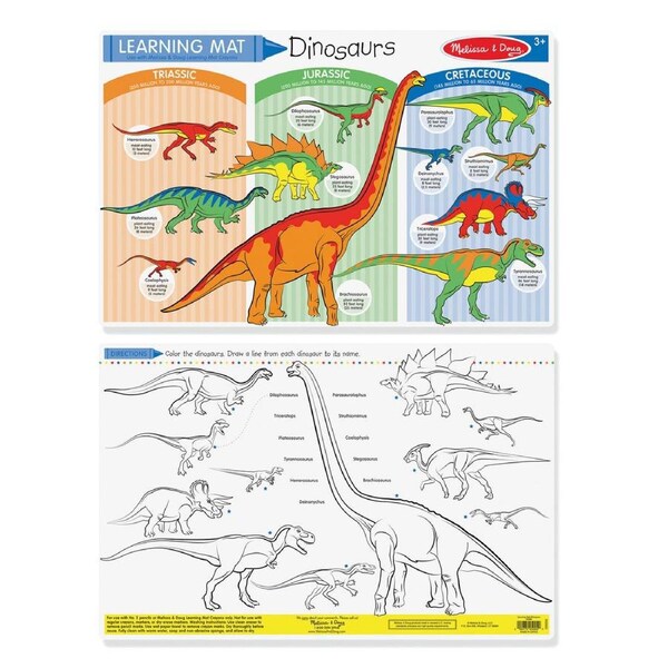 Melissa & Doug Dinosaurs Colour-A-Mat