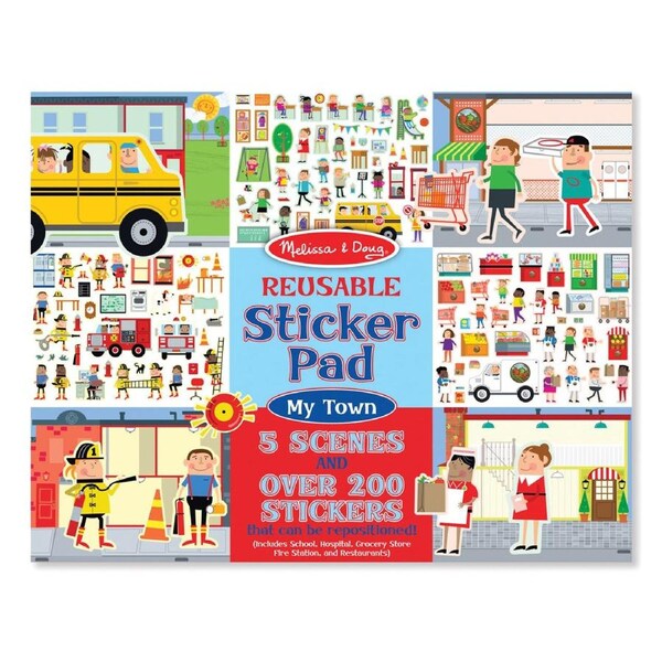 Melissa & Doug Reusable Sticker Pad My Town