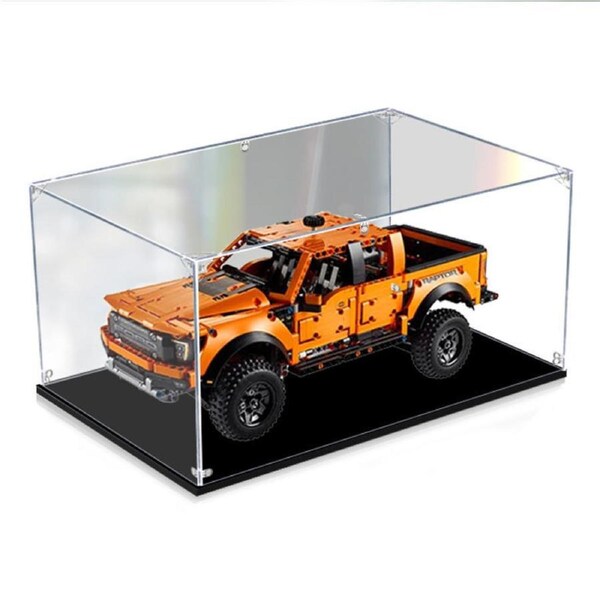 Acrylic Display Case for LEGO 42126 Technic Ford F-150 Raptor Figure Storage Box Dust Proof Glue Free