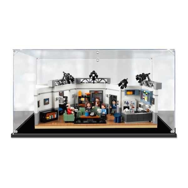 Acrylic Display Case for LEGO 21328 Ideas Seinfeld Figure Storage Box Dust Proof Glue Free