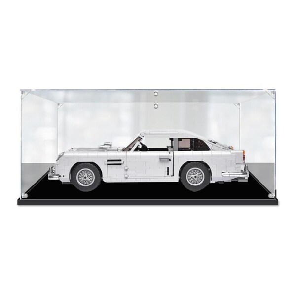 Acrylic Display Case for LEGO 10262 Creator Expert James Bond Aston Martin DB5 Figure Storage Box Dust Proof Glue Free