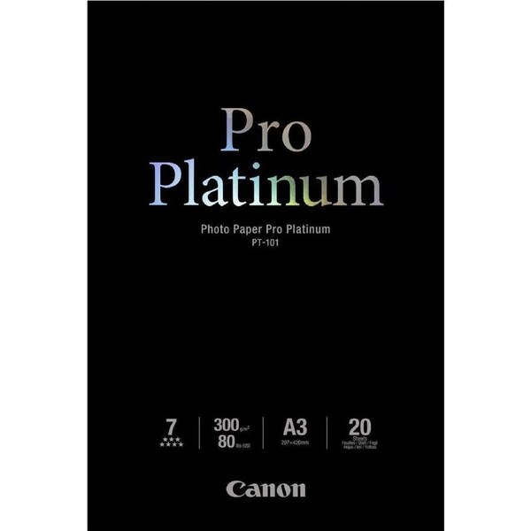 Canon Pro Platinum A3 Photo Paper - 20 pack