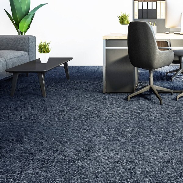 20 Pcs Modular Carpet Tiles 50cm x 50cm Each - Blue