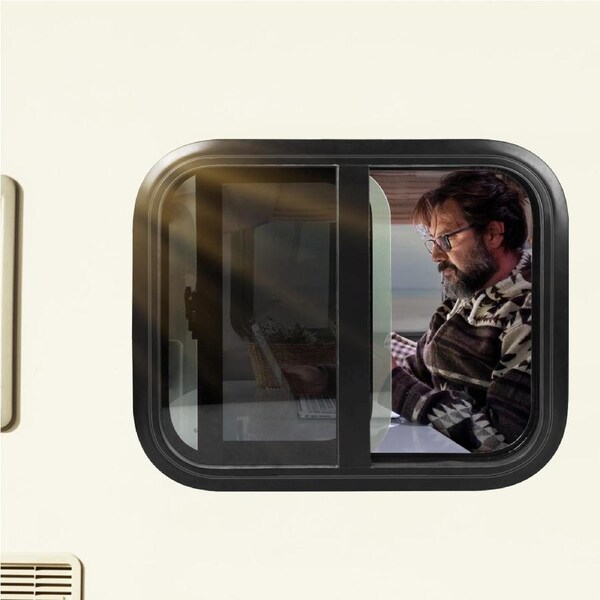 Manan Caravan Sliding Window 600x500mm RV Camper UTE Black