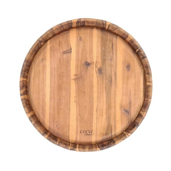 Classica Cerve Wine Barrel Top Serving Tray/ Grazing Board 60x6cm