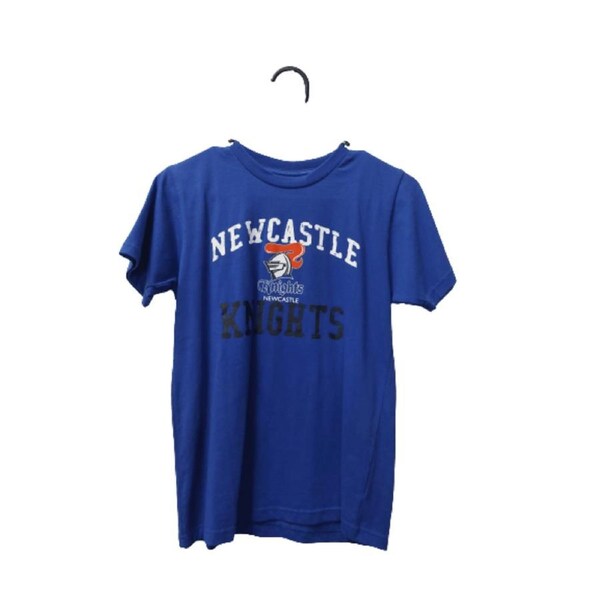 NRL Cotton Tee Shirt - Newcastle Knights - Youth - Kids - Blue