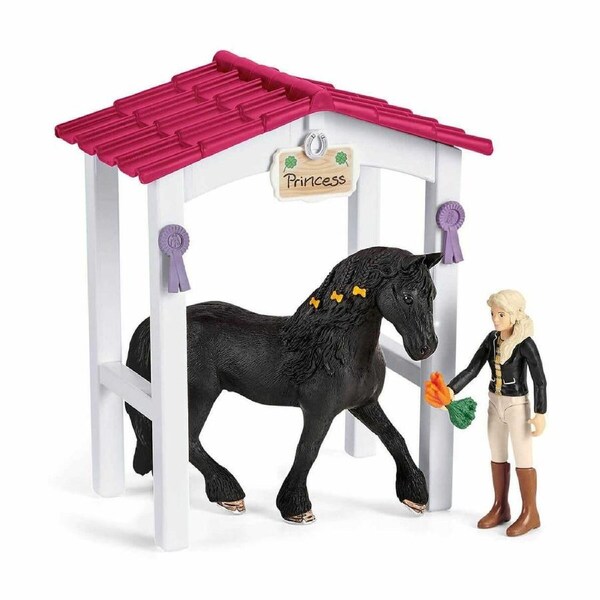 Schleich Horse Stall With Tori And Princess