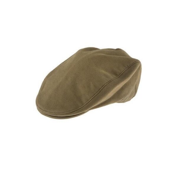 Dents Mens Moleskin Flat Cotton Cap Ivy Hat - Camel X-Large