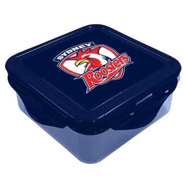 Sydney Roosters NRL Sandwich Snack Container Lunch Box