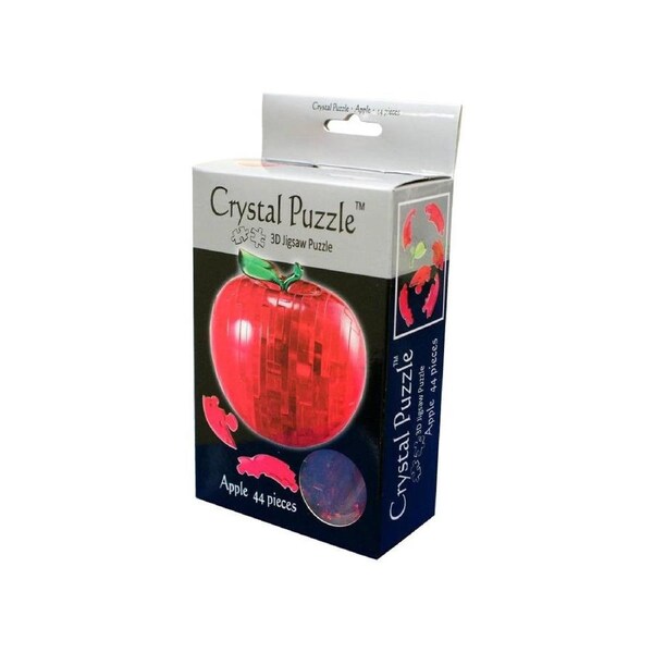 3D Red Apple Crystal Puzzle