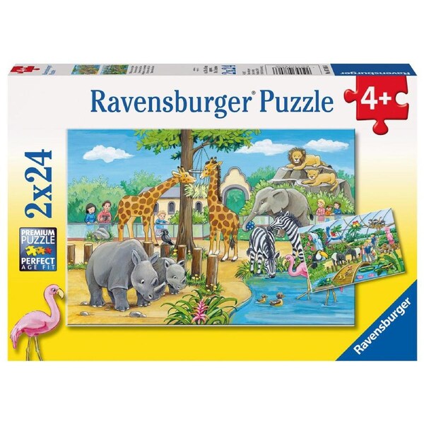 Ravensburger - Welcome to the Zoo Puzzles 2 x 24 Piece