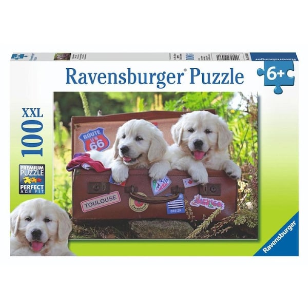 Ravensburger - Travelling Pups Puzzle 100 Piece